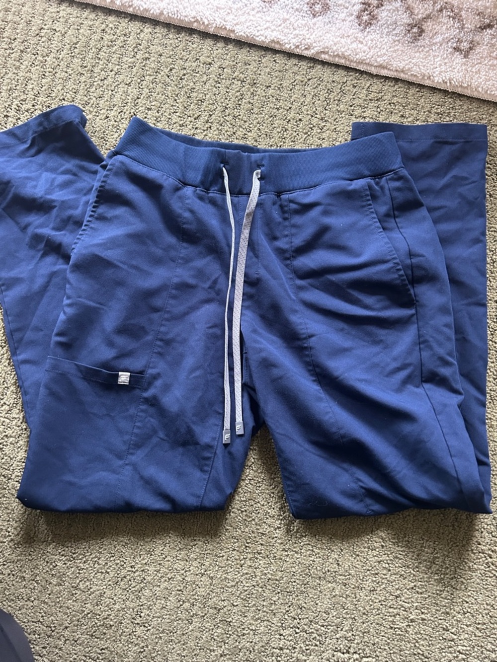 Navy fabletics scrub pants